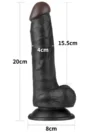 LoveToy Easy Strapon Set Belden Bağlamalı İçi Dolu 20 cm Siyah