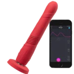Lovense Gravity APP Kontrollü İleri Geri Hareketli Titreşimli Dildo