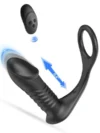 NOXXX İleri Geri Hareketli Uzaktan Kumandalı Şarjlı Penis Halkalı Anal Vibratör