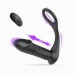 NOXXX İleri Geri Hareketli Uzaktan Kumandalı Şarjlı Penis Halkalı Anal Vibratör