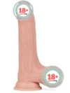 LoveToy Sliding Çift Katmanlı Realistik Dildo Tüm Testisli 22 cm