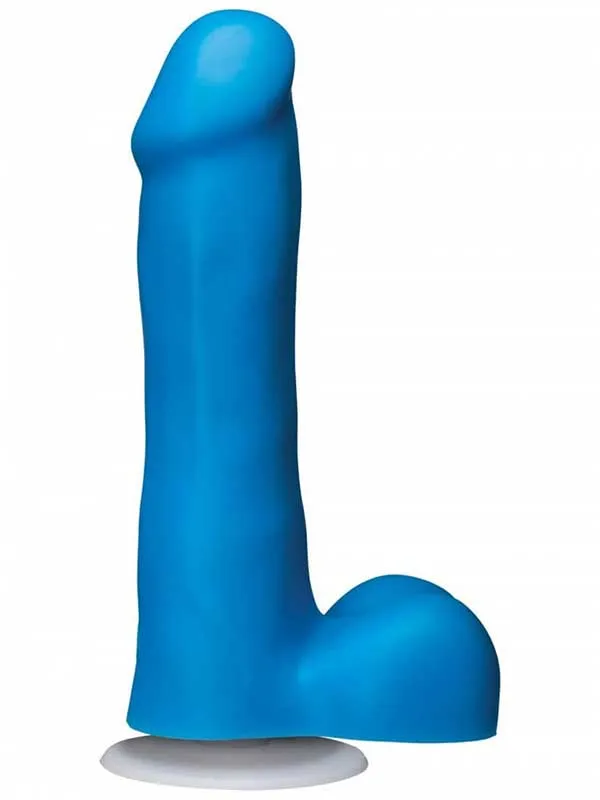 American Pop! Icon Slim 6" Vac-U-Lock Özellikli Realistik Dildo 16.5 cm Mavi