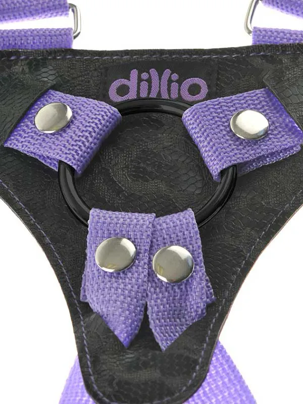 Pipedream Dillio 7" Strap on Suspender Harness Set Mor