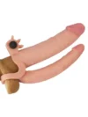 LoveToy Pleasure X Tender İkili Titreşimli Realistik Penis Kılıfı 2.5 cm Uzatmalı