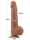 LoveToy Sliding Skin Dual Layer Çift Katmanlı Dildo 29 cm Melez