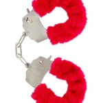 NOXXX Kırmızı Peluşlu Metal Kelepçe