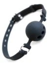 NOXXX Silikon Delikli Ağız Topu Siyah