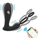 NOXXX Telefon Kontrollü Elektro Şoklu Penis Halkalı Anal Vibratör