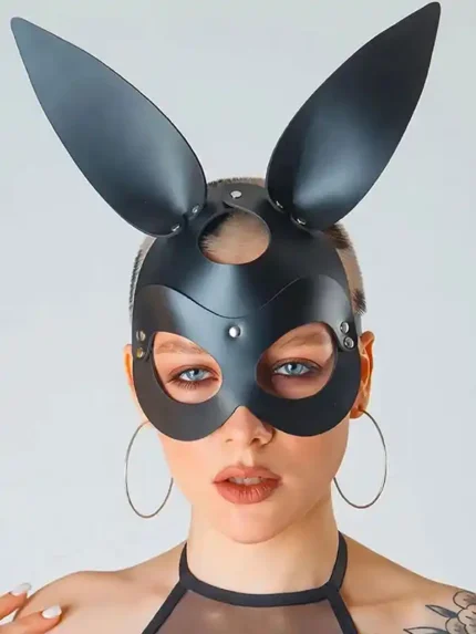 Deri Bunny Maske
