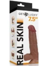 Real Skin 7.5" Çift Katmanlı Kayan Derili Gerçekçi Melez Penis 19 cm