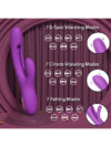G Spot ve Klitoris Uyarıcılı Okşama Hareketli Şarjlı Rabbit Vibratör