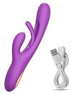 G Spot ve Klitoris Uyarıcılı Okşama Hareketli Şarjlı Rabbit Vibratör
