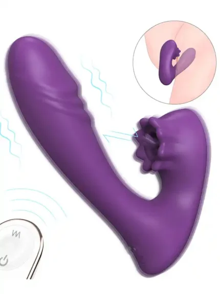 Giyilebilir Klitoral Dil Yalama İşlevli Uzaktan Kumandalı Şarjlı Vibratör