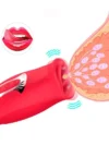 Honey Mouth Kadınlar için Dilli Oral Seks Mastürbatörü Mor