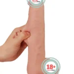 Real Skin 9" Dual Layer Realistik Dildo 23 cm