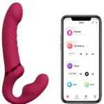 Lovense Lapis App Control Flexible Double Vibrating Strapless Strap-on