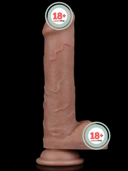 Lovetoy 8'' Dual Layered Silicone Sünnetsiz Realistik Penis 20.5 cm