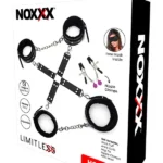 NOXXX LIMITLESS Hog-Tie Kelepçe Seti Göğüs Klipsi ve Saten Maske Hediyeli