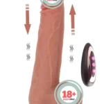 NOXXX Isıtmalı İleri Geri Hareketli Şarjlı Uzaktan Kumandalı Realistik Penis