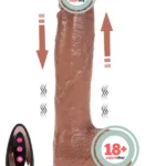 NOXXX Isıtmalı İleri Geri Hareketli Şarjlı Uzaktan Kumandalı Dildo 25cm