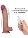 Lovetoy 10" Vibrating Sliding Skin Pro II Silicone Dong 25cm - Görsel 3