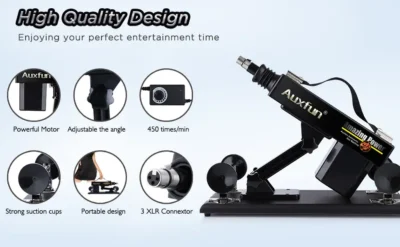 Auxfun Seks Makinesi 3XLR Vantuz Adaptörlü 1 STOY0430