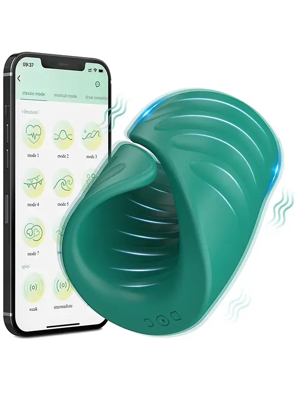 Erkekler İçin Telefon Kontrollü Penis Vibratörü Stroker